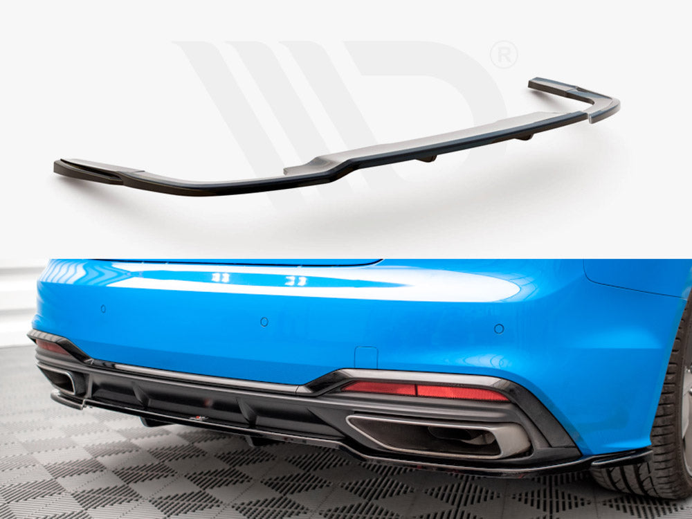 Central Rear Splitter (Vertical Bars) Audi A5 S-Line F5 Facelift - Wayside Performance 