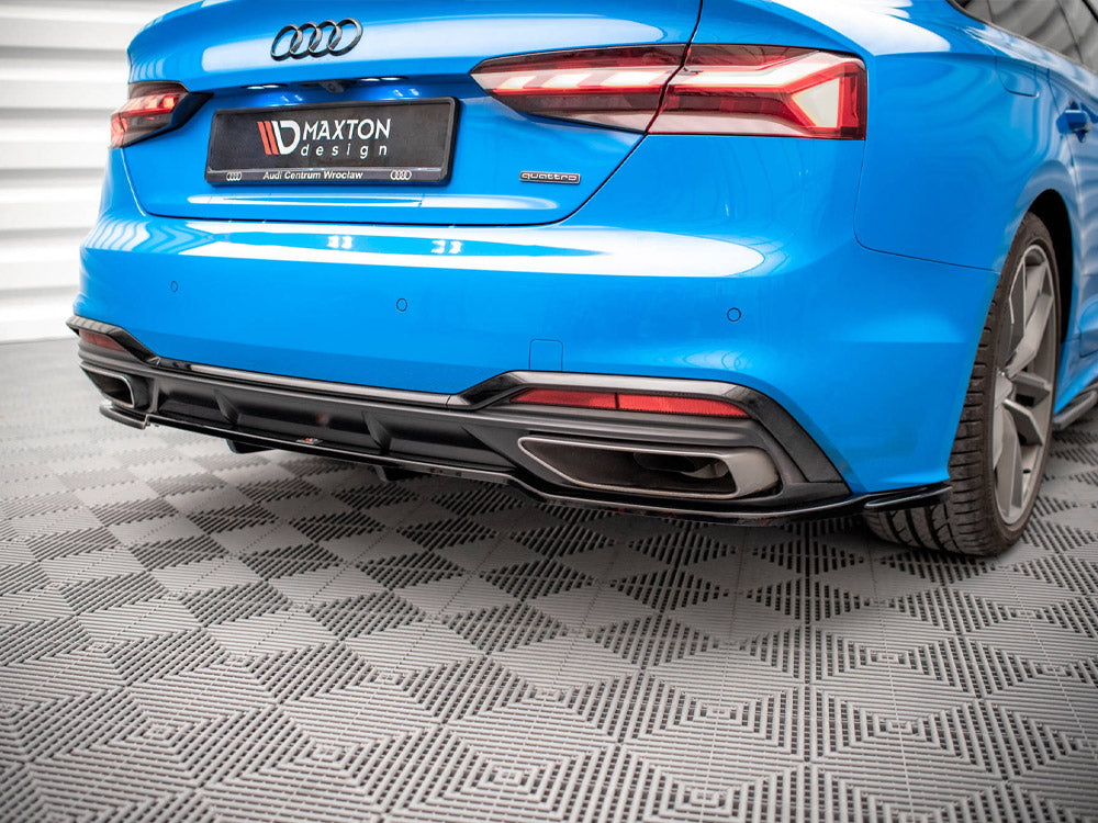 Central Rear Splitter (Vertical Bars) Audi A5 S-Line F5 Facelift - Wayside Performance 