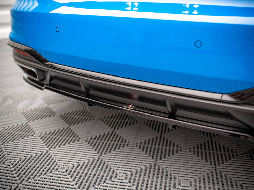 Central Rear Splitter (Vertical Bars) Audi A5 S-Line F5 Facelift - Wayside Performance 