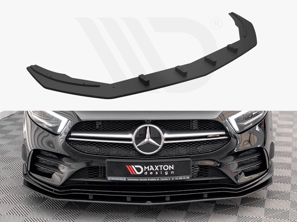 Street PRO Front Splitter Mercedes A35 AMG / AMG-Line Aero Pack W177 - Wayside Performance 