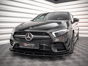 Street PRO Front Splitter Mercedes A35 AMG / AMG-Line Aero Pack W177 - Wayside Performance 