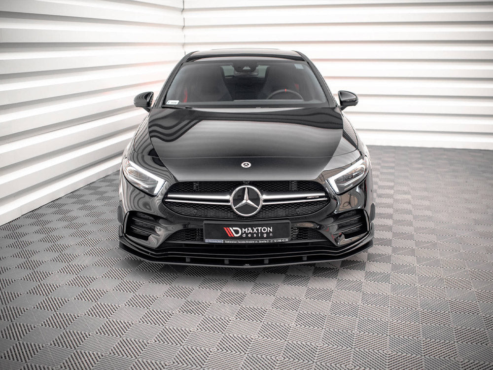 Street PRO Front Splitter Mercedes A35 AMG / AMG-Line Aero Pack W177 - Wayside Performance 