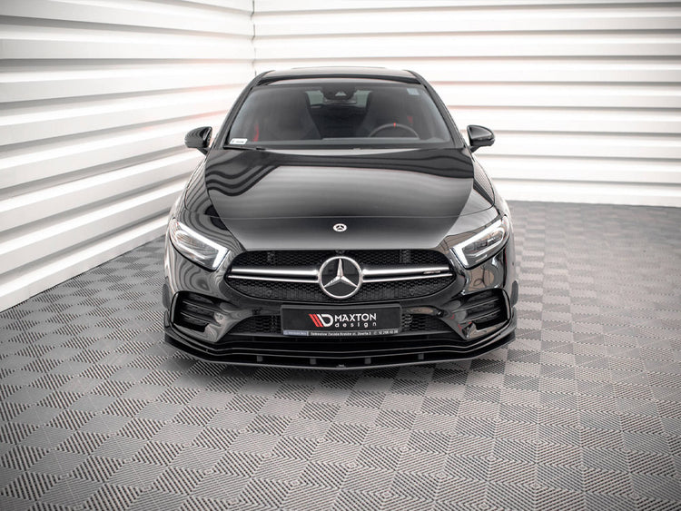 Street PRO Front Splitter Mercedes A35 AMG / AMG-Line Aero Pack W177 - Wayside Performance 