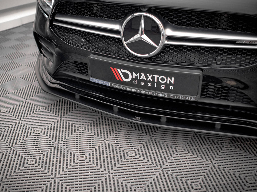 Street PRO Front Splitter Mercedes A35 AMG / AMG-Line Aero Pack W177 - Wayside Performance 