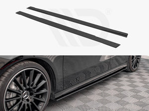 Street PRO Side Skirts Diffusers Mercedes A35 AMG / AMG-Line Aero Pack W177 - Wayside Performance 