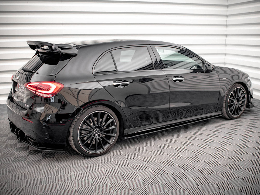 Street PRO Side Skirts Diffusers Mercedes A35 AMG / AMG-Line Aero Pack W177 - Wayside Performance 