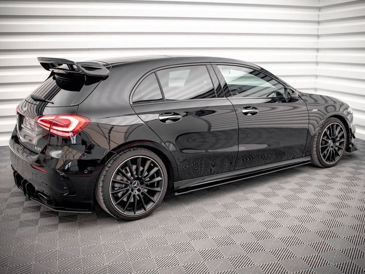 Street PRO Side Skirts Diffusers Mercedes A35 AMG / AMG-Line Aero Pack W177 - Wayside Performance 