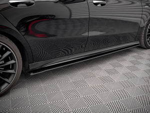 Street PRO Side Skirts Diffusers Mercedes A35 AMG / AMG-Line Aero Pack W177 - Wayside Performance 