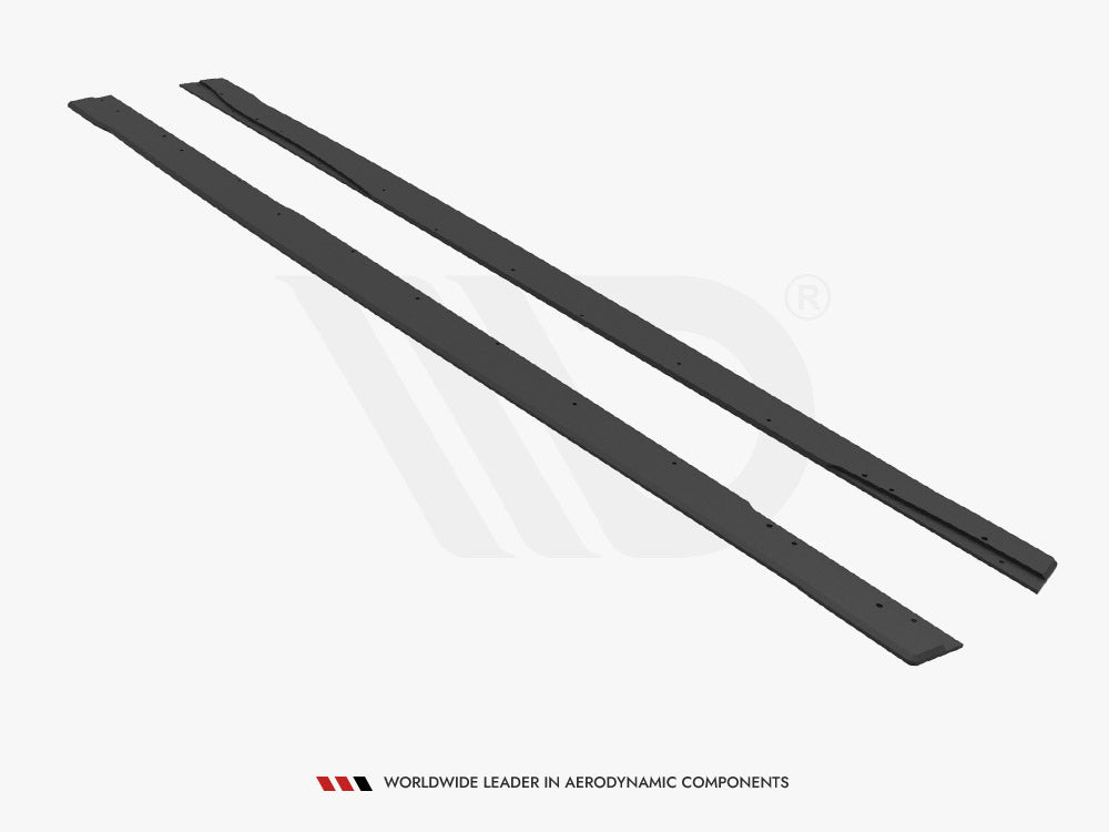 Street PRO Side Skirts Diffusers Mercedes A35 AMG / AMG-Line Aero Pack W177 - Wayside Performance 