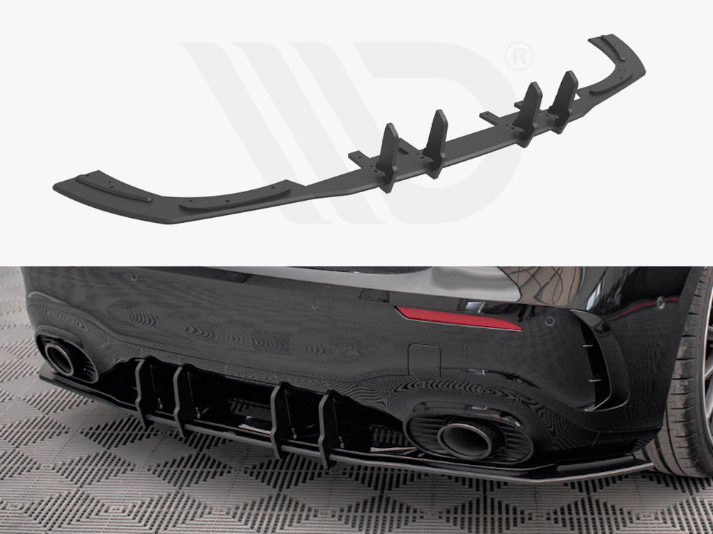 Street PRO Rear Diffuser Mercedes A35 AMG Hatchback Aero Pack W177 - Wayside Performance 