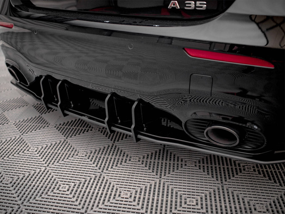 Street PRO Rear Diffuser Mercedes A35 AMG Hatchback Aero Pack W177 - Wayside Performance 