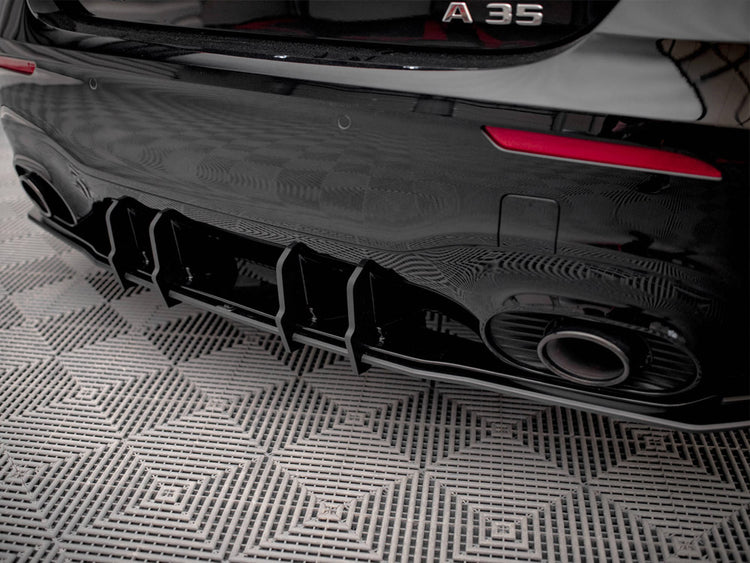 Street PRO Rear Diffuser Mercedes A35 AMG Hatchback Aero Pack W177 - Wayside Performance 