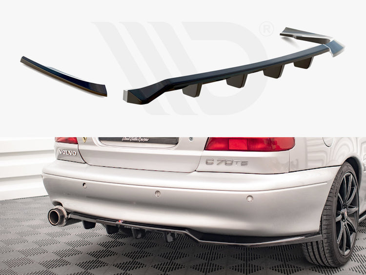 Central Rear Splitter (Vertical Bars) Volvo C70 Mk1 - Wayside Performance 
