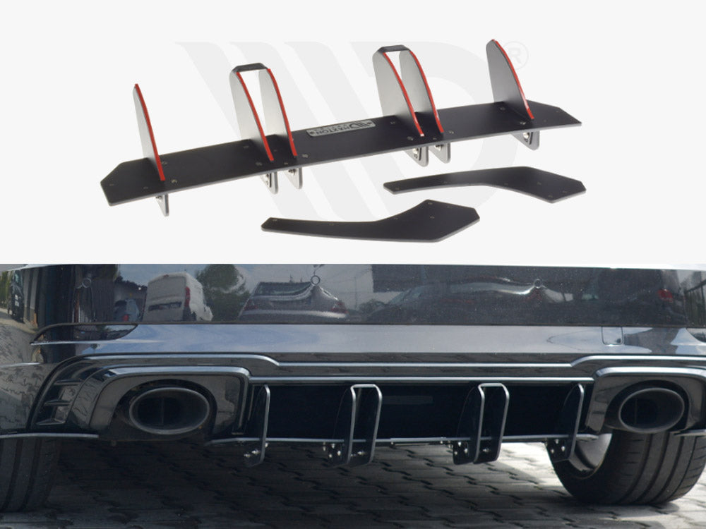 Maxton Design Rear Diffuser V.2 Audi Rs3 8v Fl Sportback - Wayside Performance