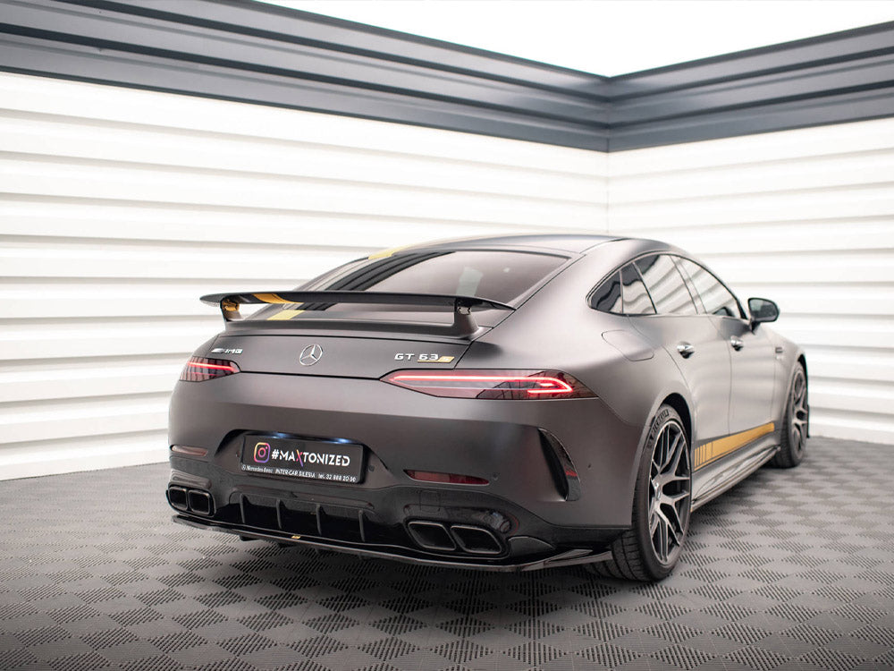 Central Rear Splitter (Vertical Bars) Mercedes AMG GT 63S 4-door Coupe Aero - Wayside Performance 