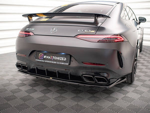 Central Rear Splitter (Vertical Bars) Mercedes AMG GT 63S 4-door Coupe Aero - Wayside Performance 