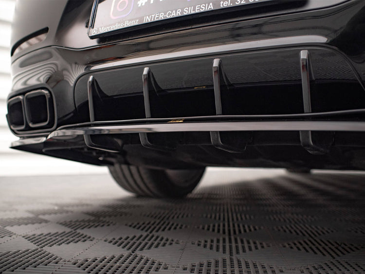 Central Rear Splitter (Vertical Bars) Mercedes AMG GT 63S 4-door Coupe Aero - Wayside Performance 