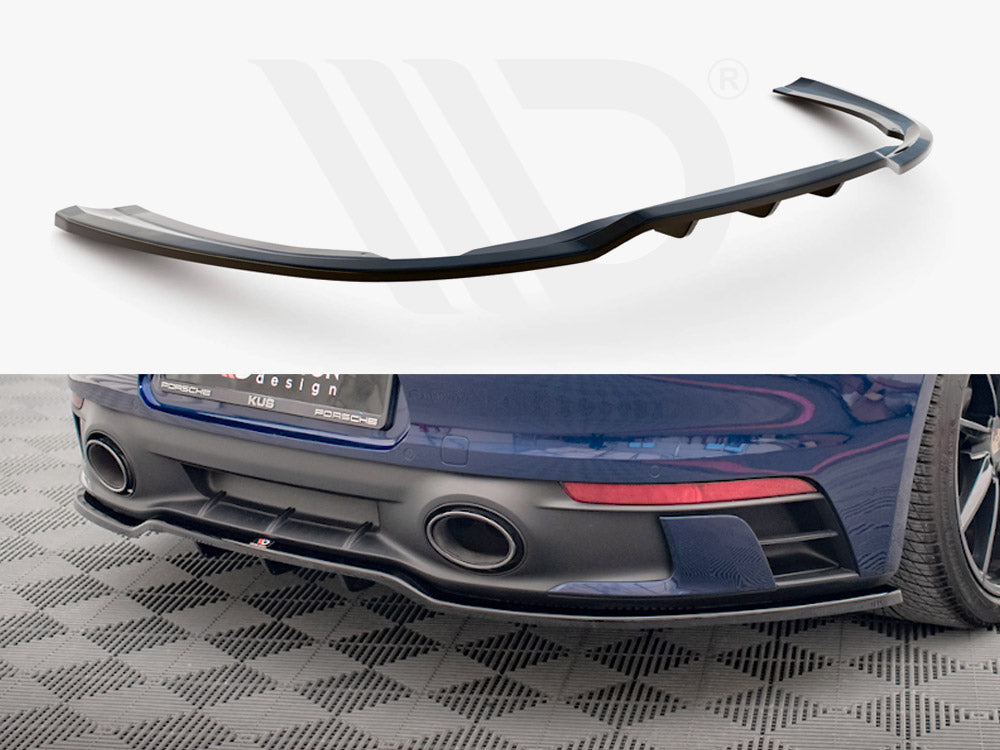 Central Rear Splitter (Vertical Bars) V.1 Porsche 911 Carrera Aero / Carrera GTS 992 - Wayside Performance 