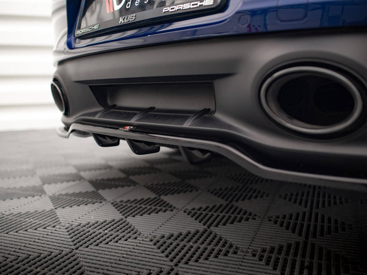 Central Rear Splitter (Vertical Bars) V.1 Porsche 911 Carrera Aero / Carrera GTS 992 - Wayside Performance 