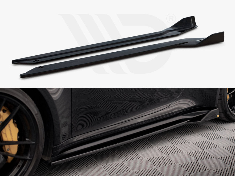Side Skirts Diffusers Porsche 911 Turbo S 992 - Wayside Performance 