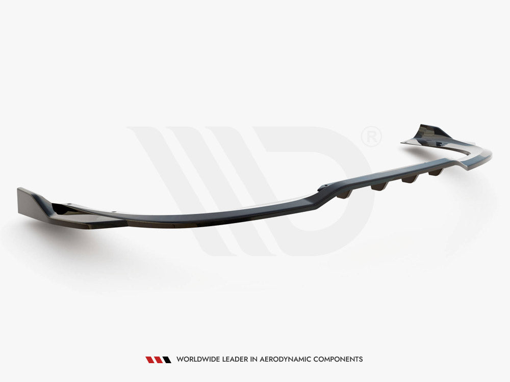 Central Rear Splitter (Vertical Bars) Porsche 911 Turbo S 992 - Wayside Performance 