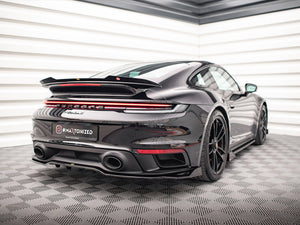 Central Rear Splitter (Vertical Bars) Porsche 911 Turbo S 992 - Wayside Performance 