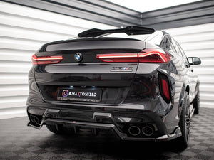 Central Rear Splitter (Vertical Bars) BMW X6 M F96 - Wayside Performance 