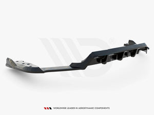 Central Rear Splitter (Vertical Bars) BMW X6 M F96 - Wayside Performance 