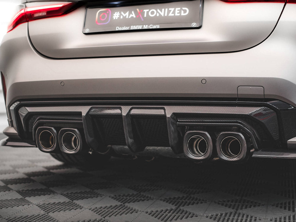 Maxton Design Carbon Fiber Rear Diffuser Bmw M4 G82 - Wayside Performance 