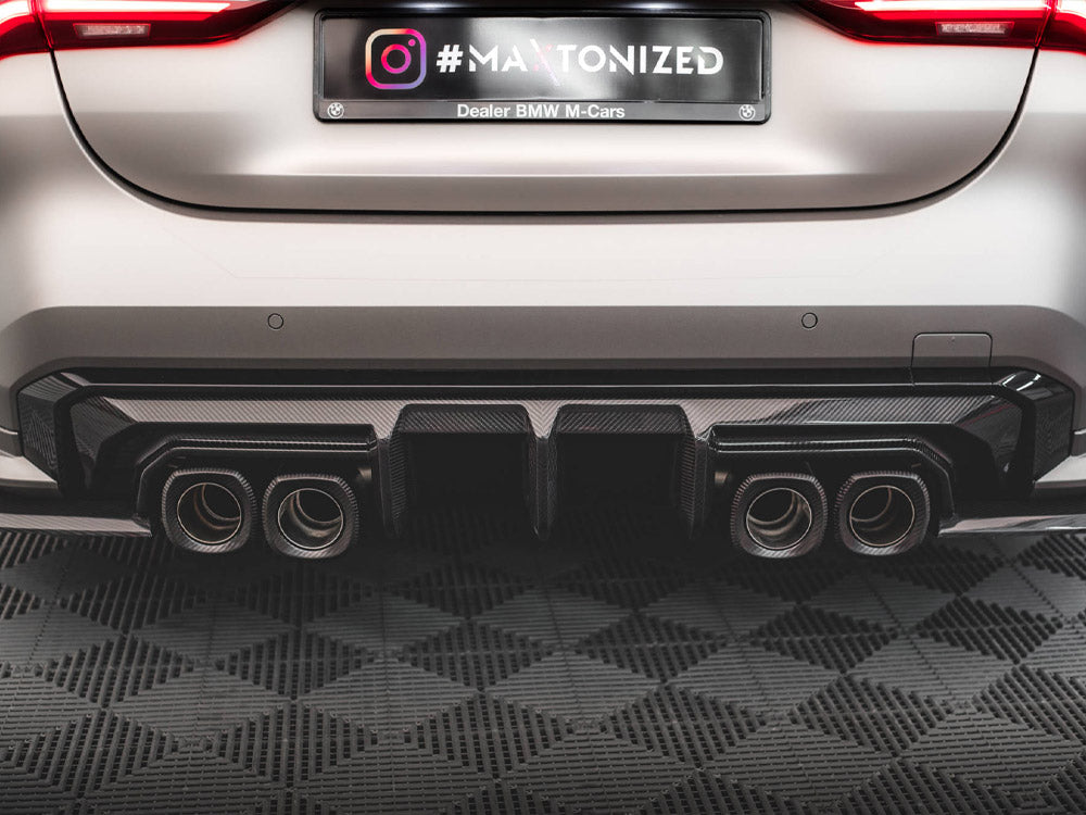 Maxton Design Carbon Fiber Rear Diffuser Bmw M4 G82 - Wayside Performance 