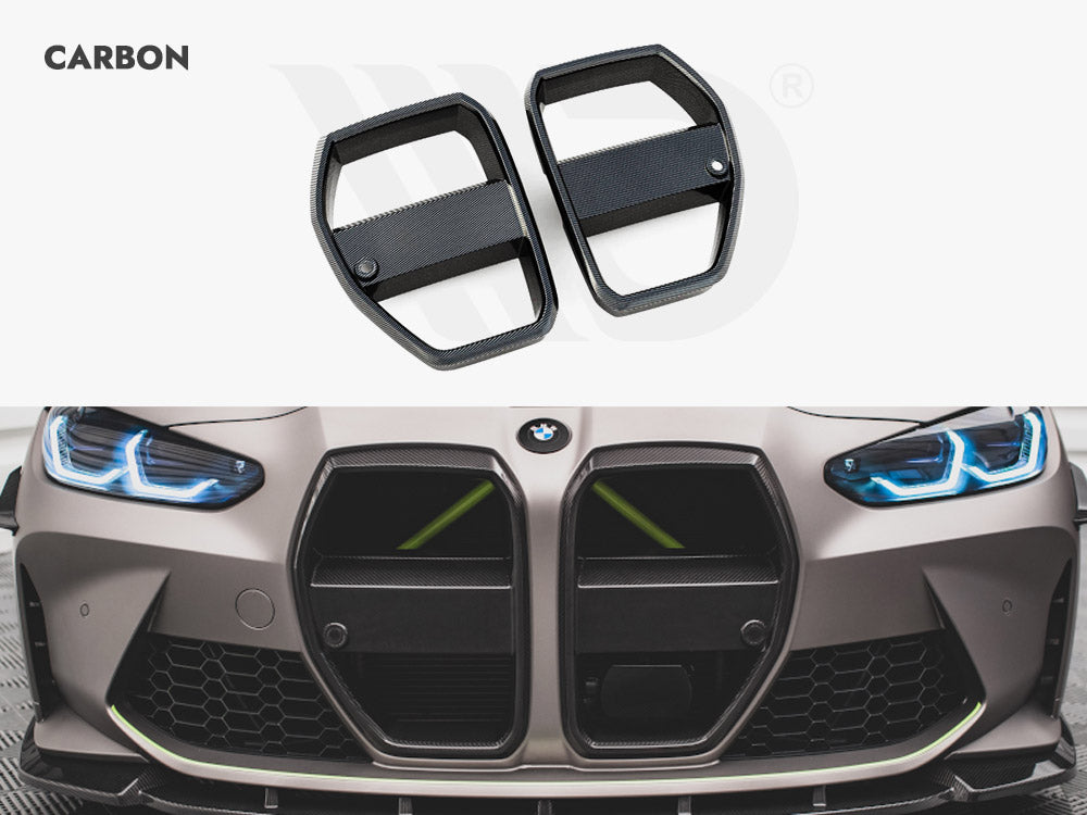Maxton Design Carbon Fiber Front Grill Bmw M4 G82 - Wayside Performance 
