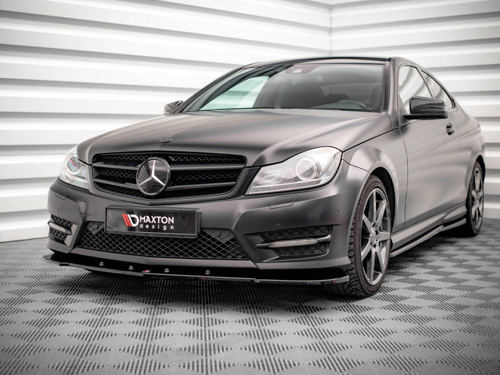Front Splitter V.2 Mercedes C Coupe AMG-Line C204 - Wayside Performance 