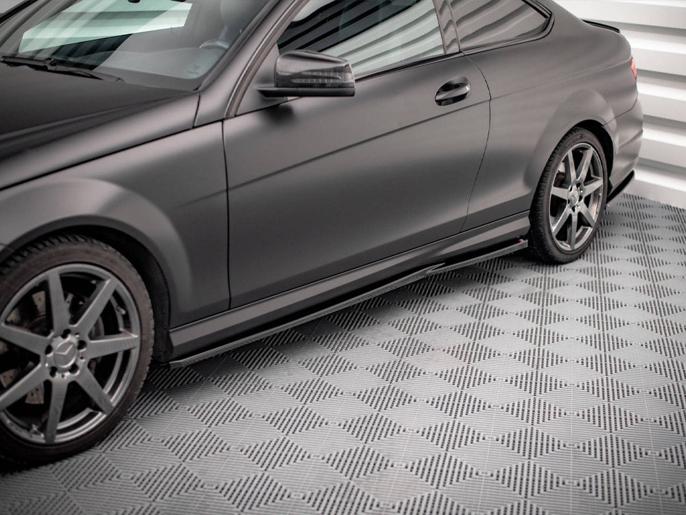 Side Skirts Diffusers Mercedes C Coupe AMG-Line C204 - Wayside Performance 