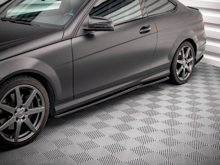 Side Skirts Diffusers Mercedes C Coupe AMG-Line C204 - Wayside Performance 