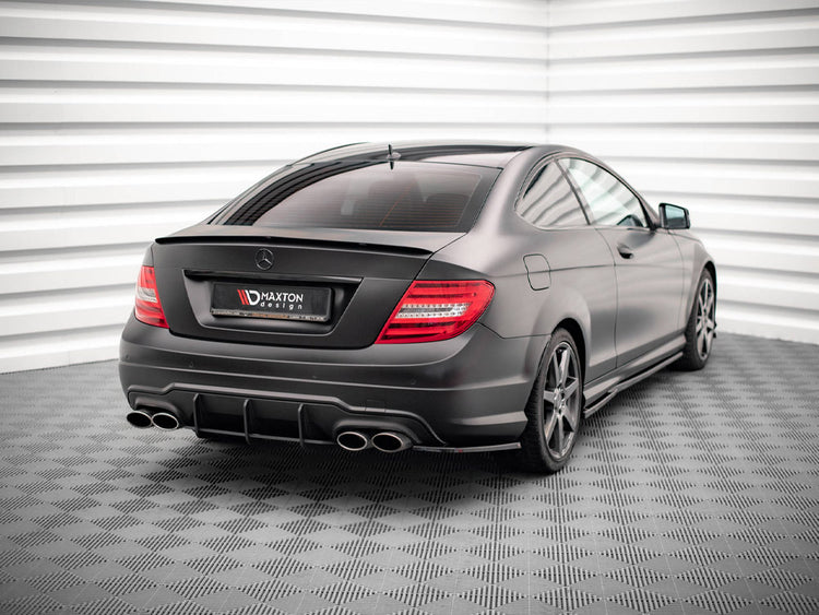 Rear Side Splitters Mercedes C Coupe AMG-Line C204 - Wayside Performance 