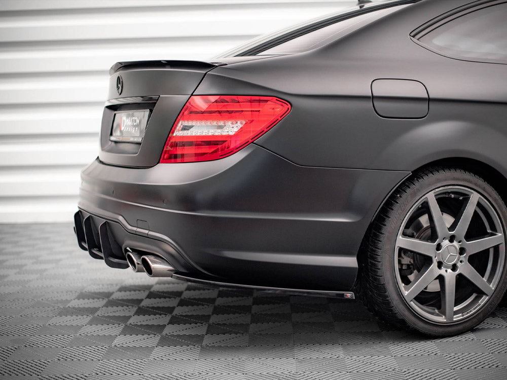 Rear Side Splitters Mercedes C Coupe AMG-Line C204 - Wayside Performance 
