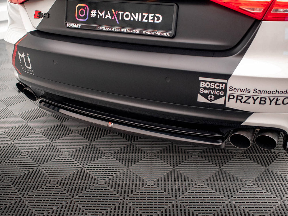 Central Rear Splitter Audi S8 D4 - Wayside Performance 
