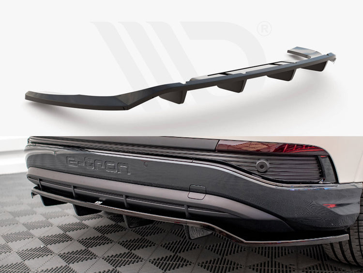 Central Rear Splitter (Vertical Bars) Audi Q4 e-Tron Sportback Mk1 - Wayside Performance 