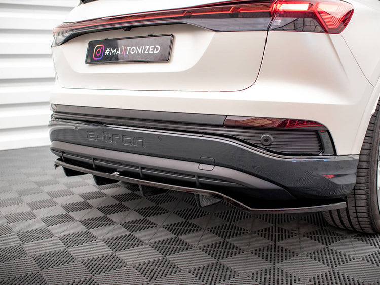 Central Rear Splitter (Vertical Bars) Audi Q4 e-Tron Sportback Mk1 - Wayside Performance 