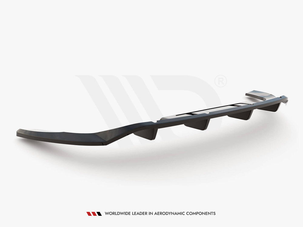 Central Rear Splitter (Vertical Bars) Audi Q4 e-Tron Sportback Mk1 - Wayside Performance 