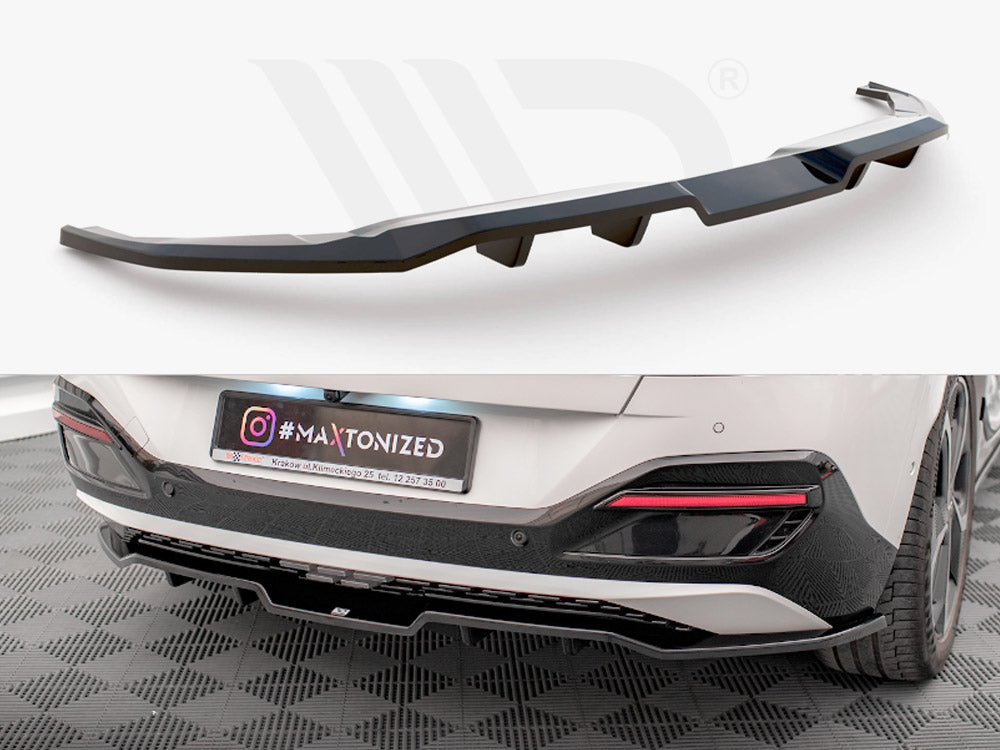 Central Rear Splitter (Vertical Bars) Kia EV6 GT-Line Mk1 - Wayside Performance 