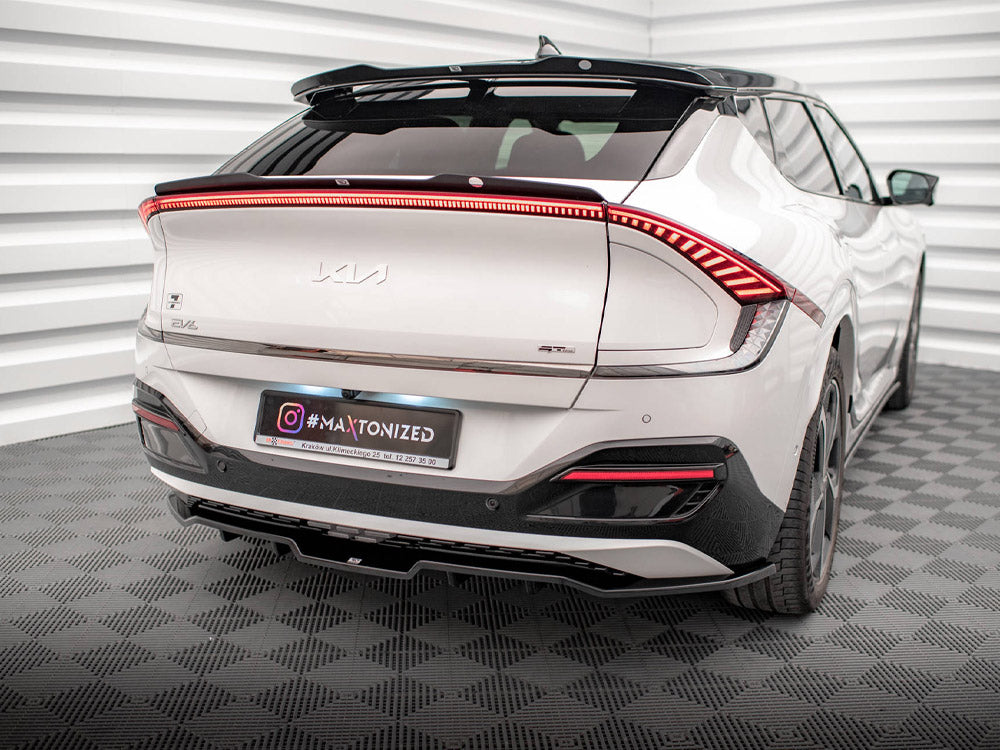 Central Rear Splitter (Vertical Bars) Kia EV6 GT-Line Mk1 - Wayside Performance 