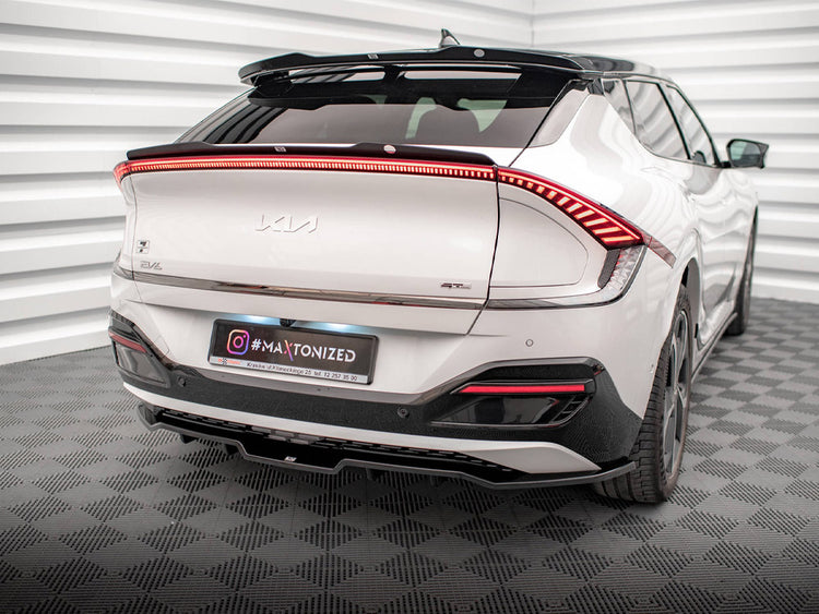 Central Rear Splitter (Vertical Bars) Kia EV6 GT-Line Mk1 - Wayside Performance 