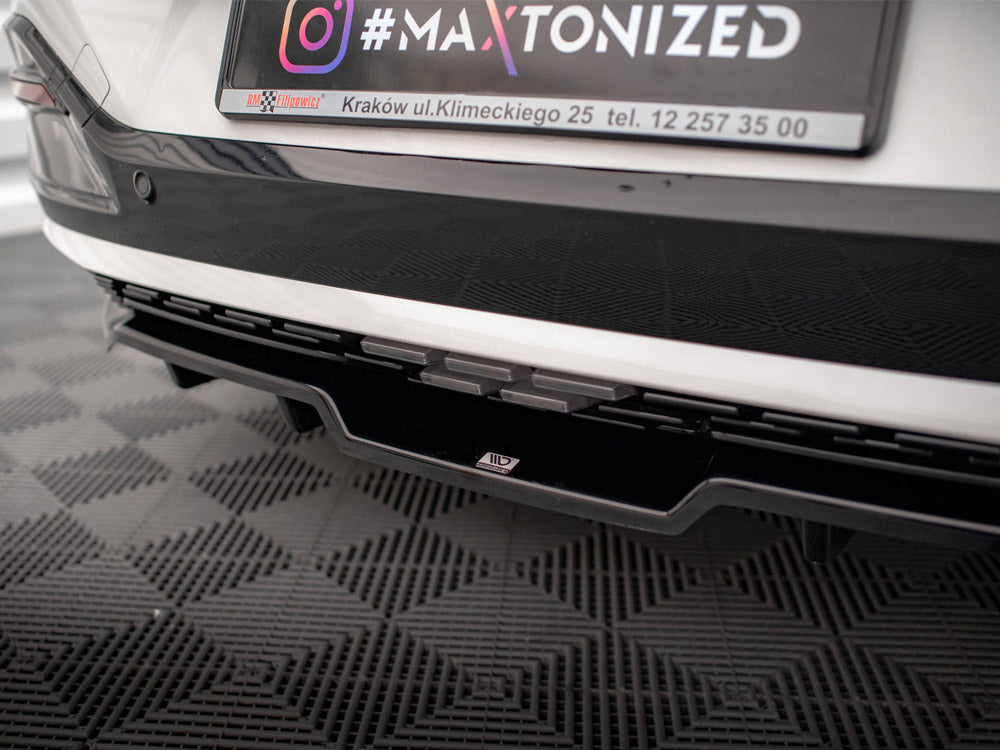 Central Rear Splitter (Vertical Bars) Kia EV6 GT-Line Mk1 - Wayside Performance 