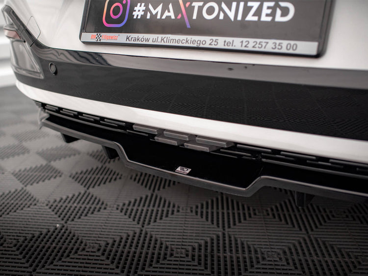 Central Rear Splitter (Vertical Bars) Kia EV6 GT-Line Mk1 - Wayside Performance 
