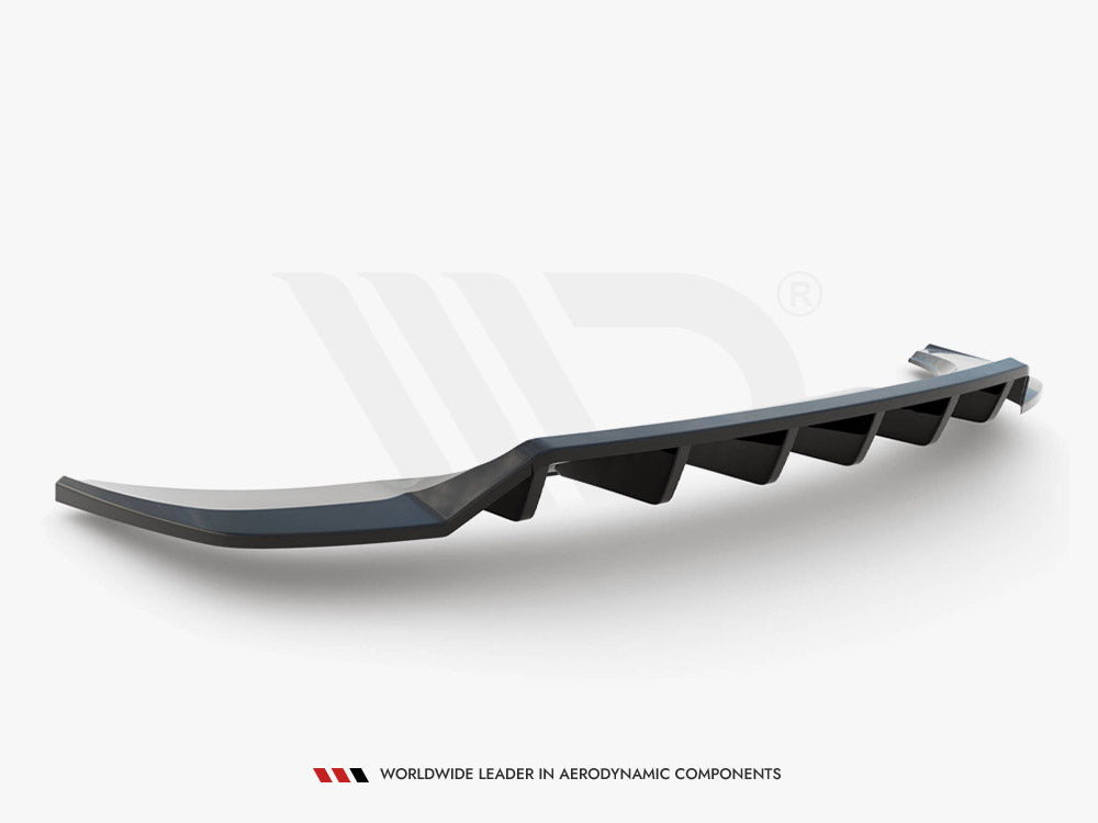 Central Rear Splitter (Vertical Bars) Audi Q3 S-Line F3 - Wayside Performance 