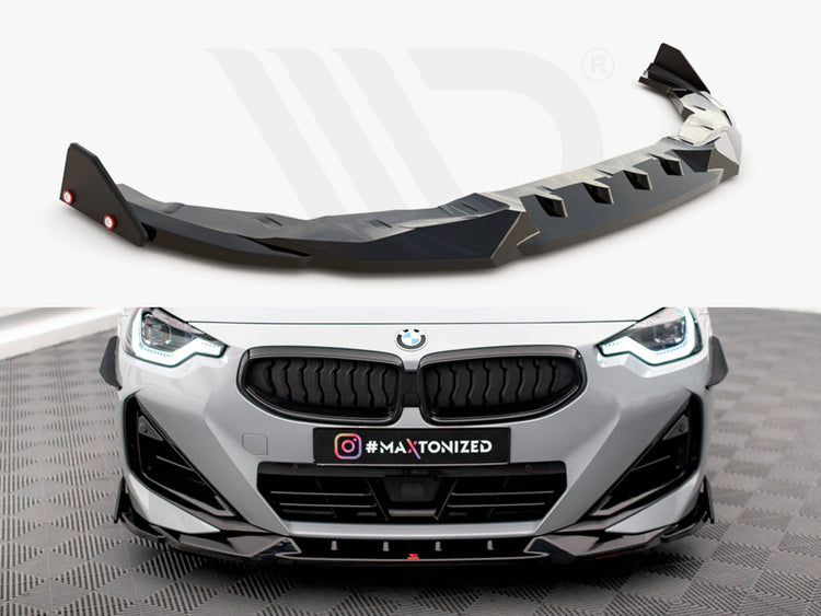 Front Splitter V.2 + Flaps BMW 2 Coupe M-Pack / M240i G42 - Wayside Performance 