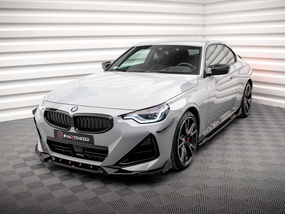 Front Splitter V.2 + Flaps BMW 2 Coupe M-Pack / M240i G42 - Wayside Performance 