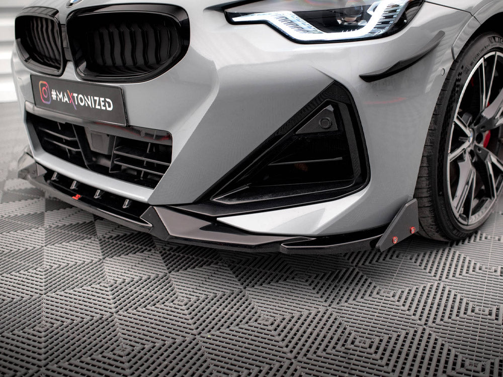 Front Splitter V.2 + Flaps BMW 2 Coupe M-Pack / M240i G42 - Wayside Performance 