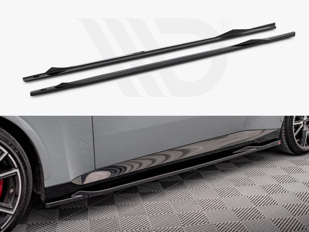 Side Skirts Diffusers V.2 BMW 2 Coupe M-Pack / M240i G42 - Wayside Performance 